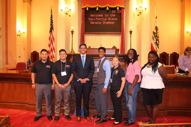 Speaking with Assemblymember Henry Perea was an amazing experience. We really connected with him. He told how he grew up in Fresno and we could feel he was excited to hear from us and that made us feel excited to share. We were supposed to spend just a few minutes with him but our time ended up being much longer. He even took us onto the assembly chamber balcony. Having the privilege to talk to sympathetic legislators like Perea made me realize that as a community we have power. We have influence over the people that represent us and if we connect with them and make our voices heard, we can make changes in our neighborhoods.
